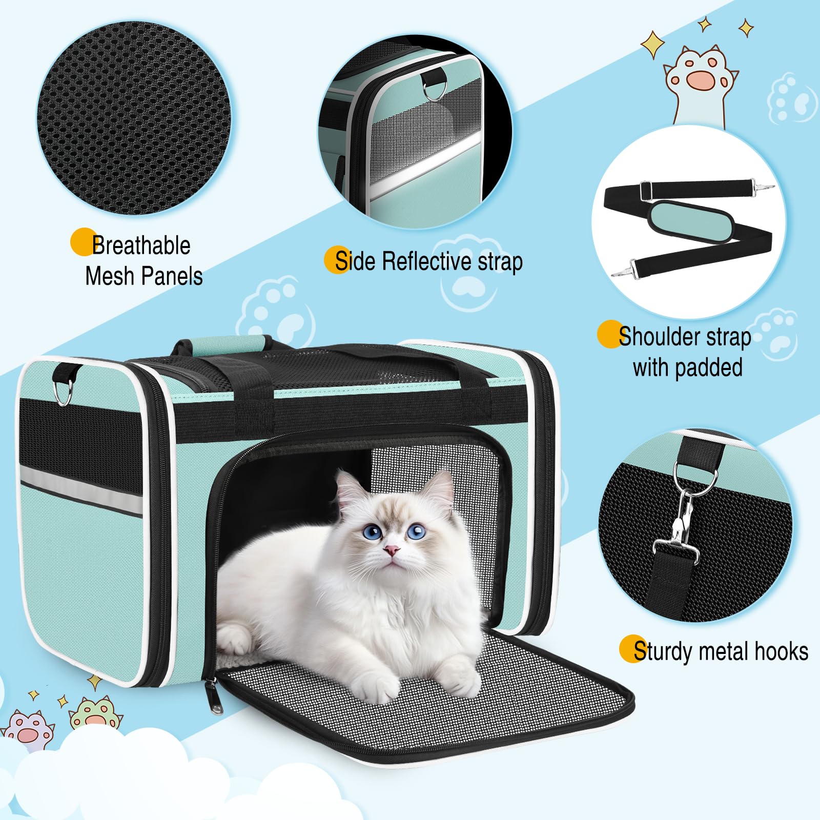HUANLANG airline-approved dimensions fitted for cabin travel and under-seat storage