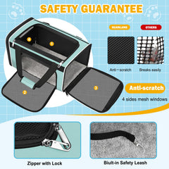HUANLANG foldable travel carrier packs flat for easy storage