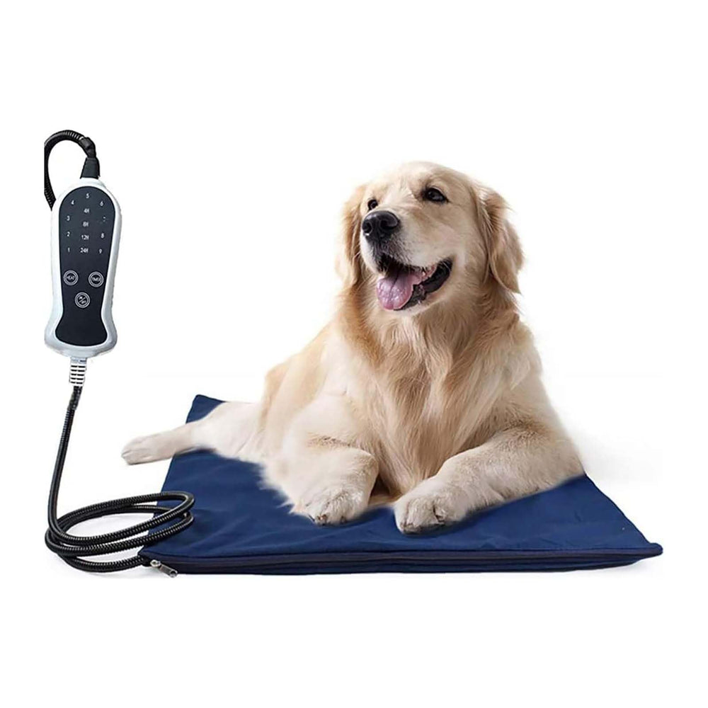 HUAYUDIE pet heating pad front view showing 18x18 size for cozy warmth