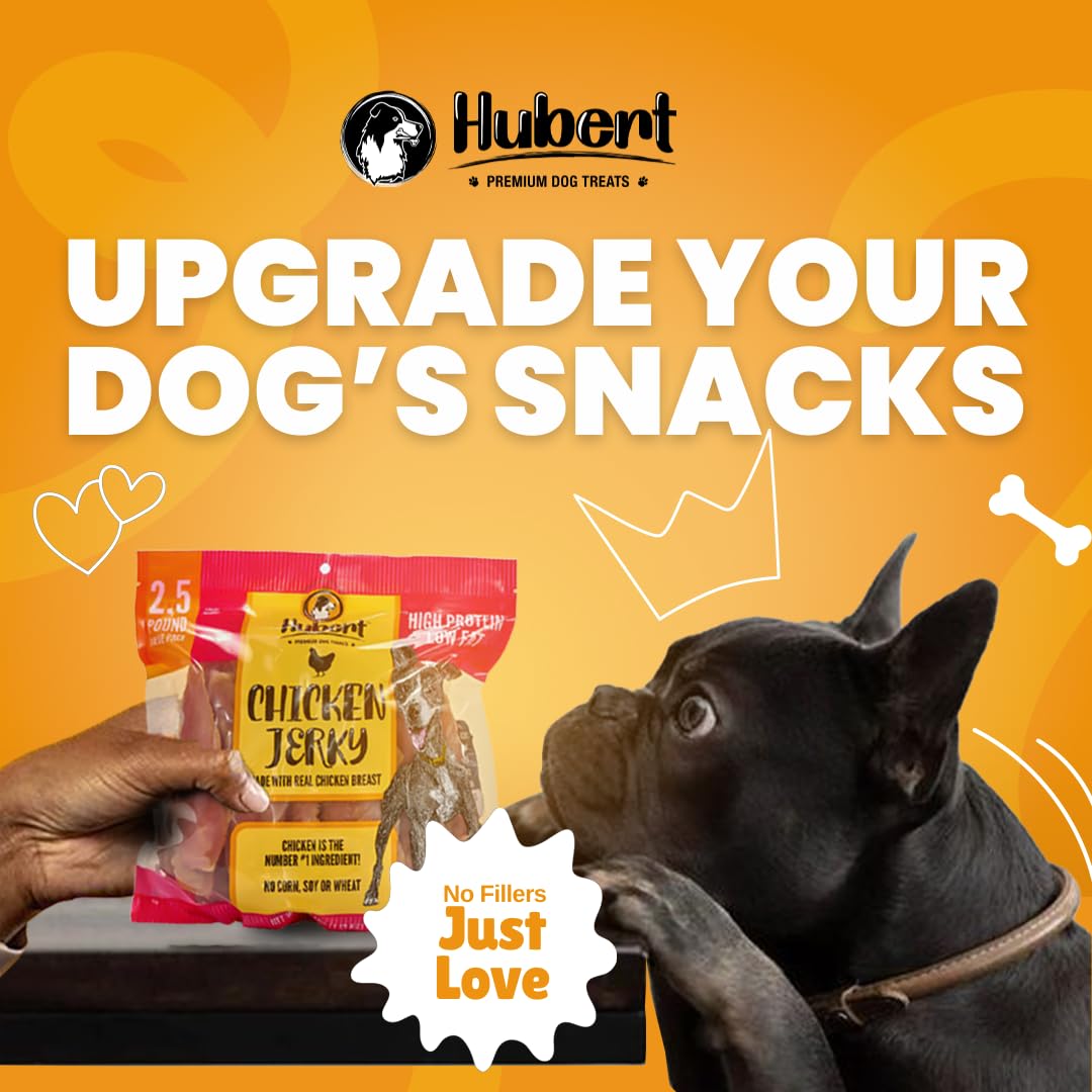 Hubert Premium Duck Jerky 1 lb bag for versatile dog treats