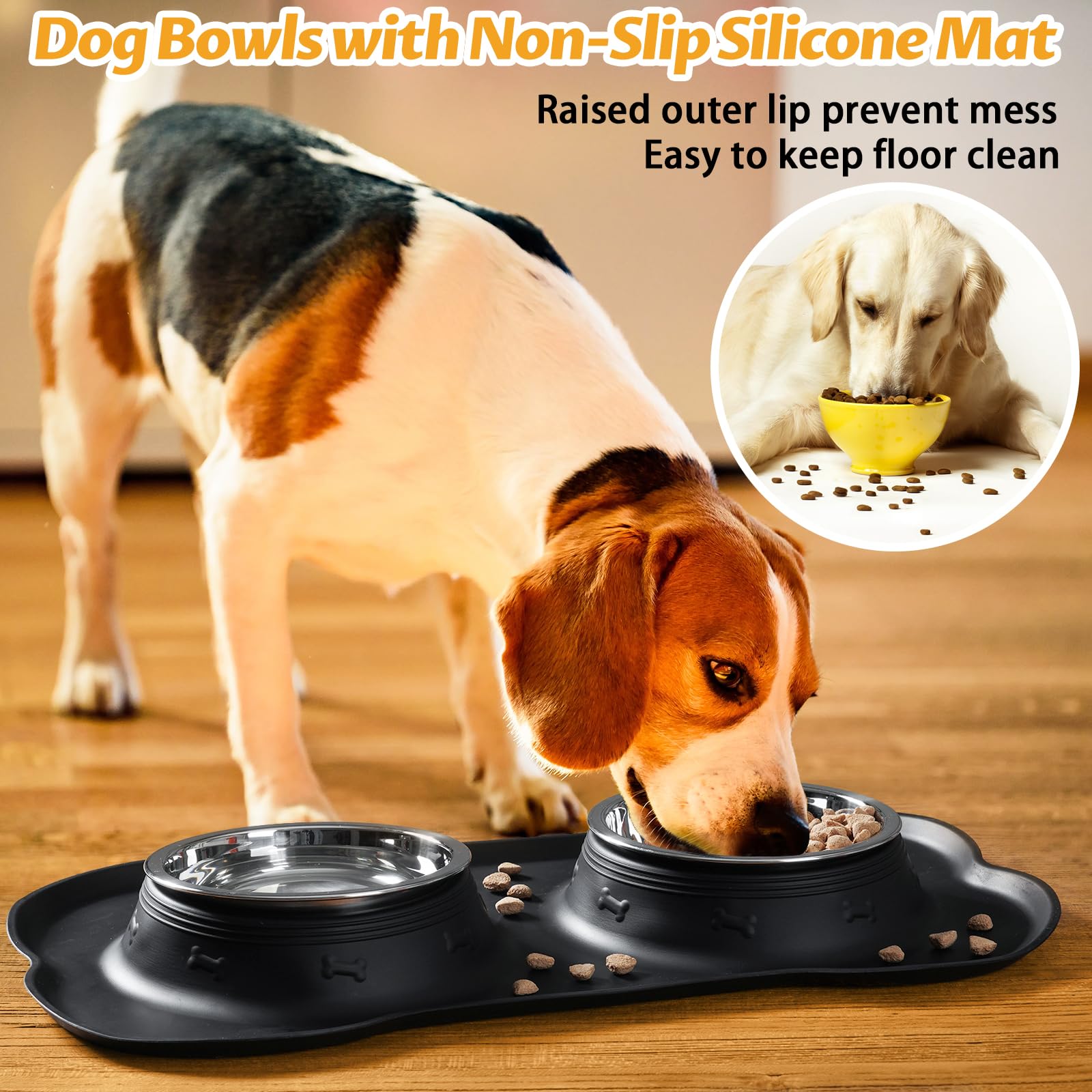 Hubulk anti-slip mat keeps bowls steady during busy mealtimes.