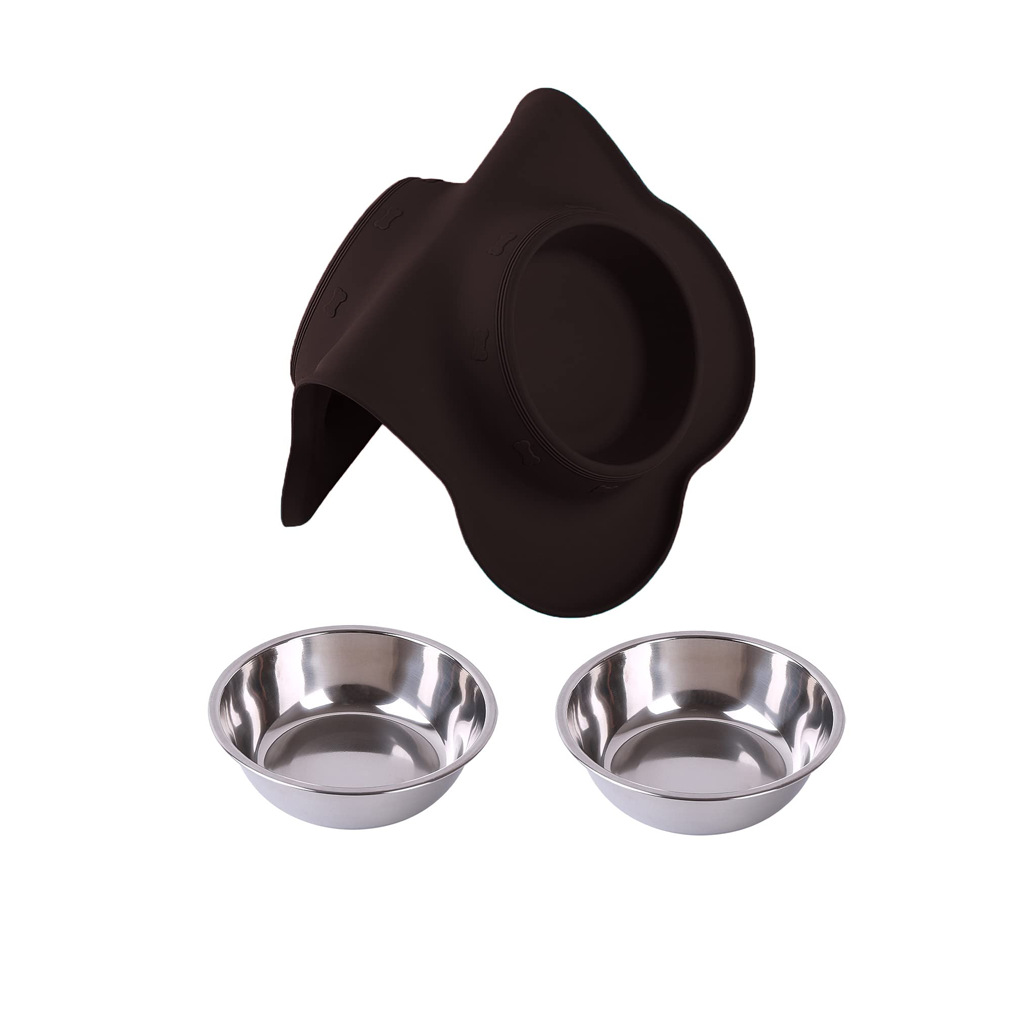 Hubulk conjunto de alimentación para mascotas, comida y agua en un mismo kit.