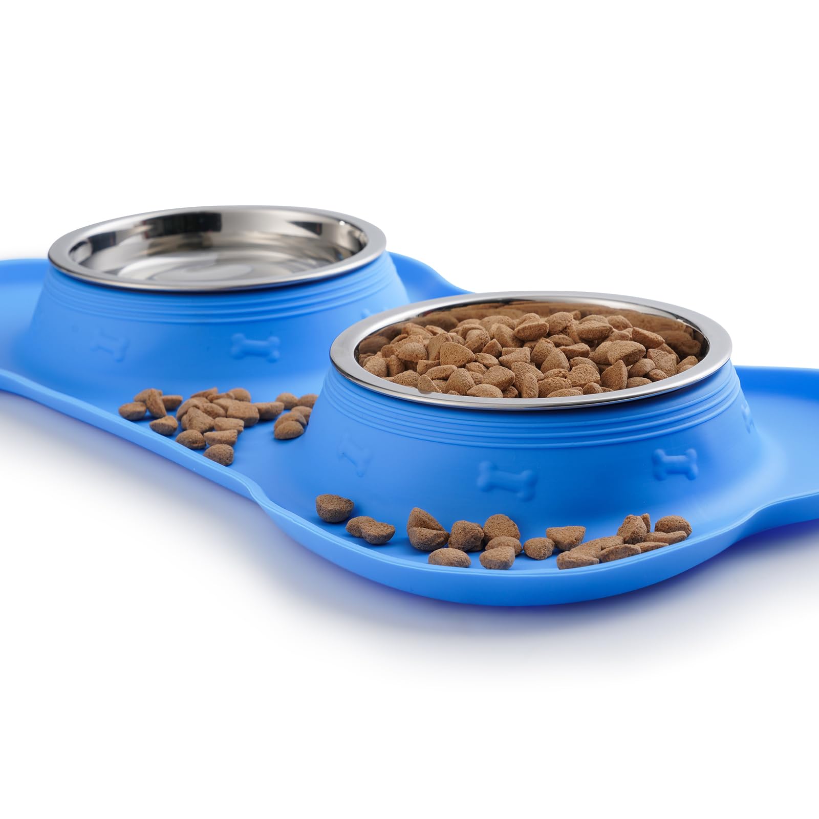 Hubulk diseño doble para agua y comida en un solo juego