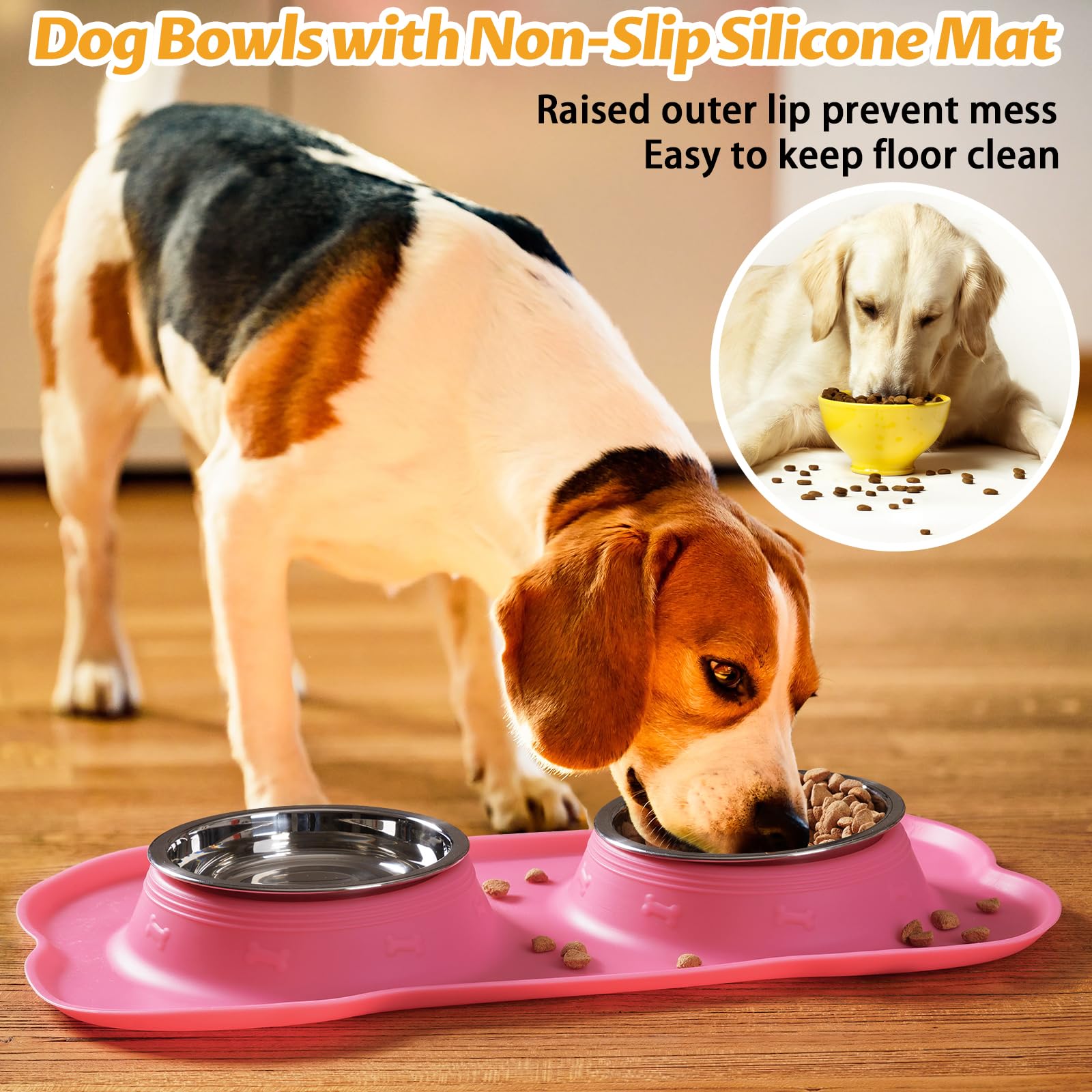 Hubulk pink bowls are dishwasher-safe for quick cleaning after meals.