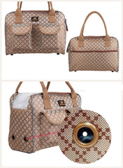 Hubulk Dog Carrier Bag interior with movable padded cushion for comfort.