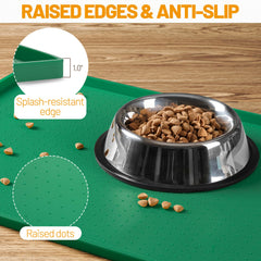 Hubulk dog feeding mat close-up of silicone texture highlights durable BPA-free material