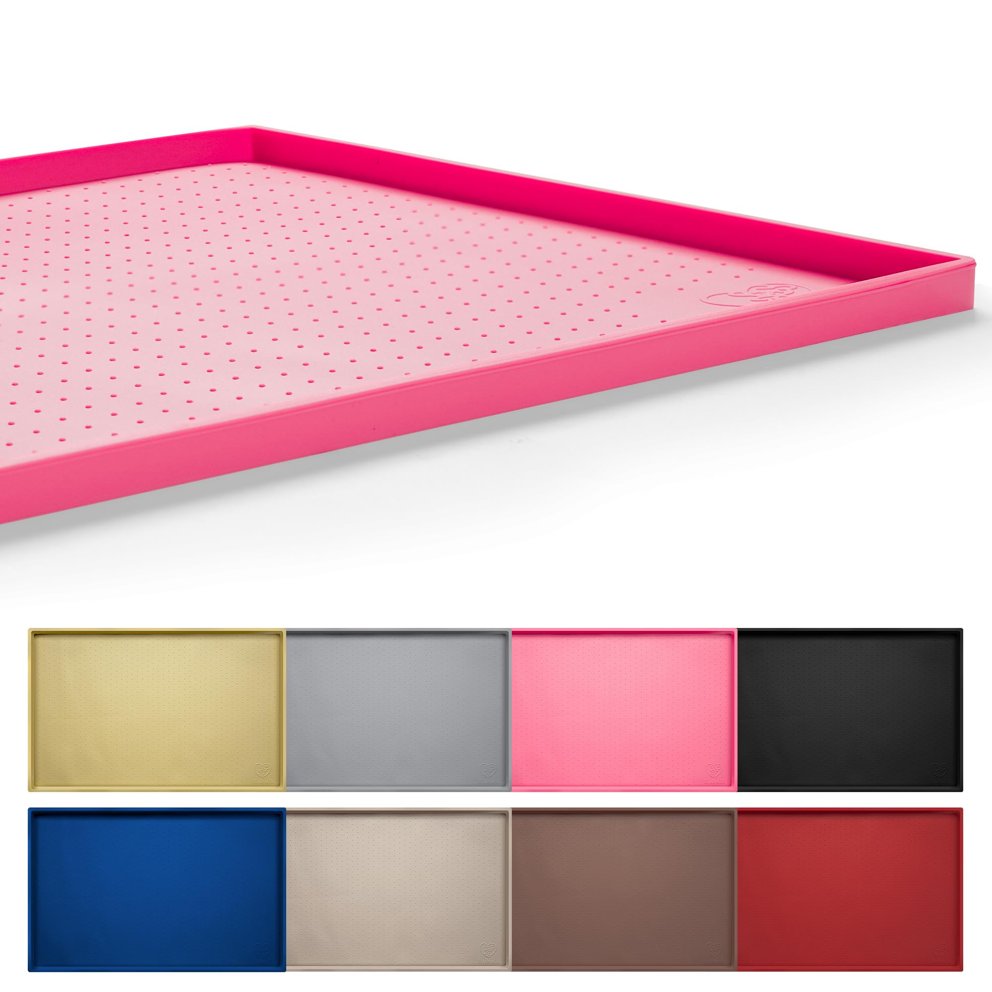 Hubulk dog feeding mat shows dishwasher-safe feature for quick cleanup after meals.