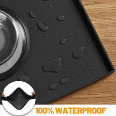 Hubulk dog feeding mat dishwasher-safe for easy maintenance.