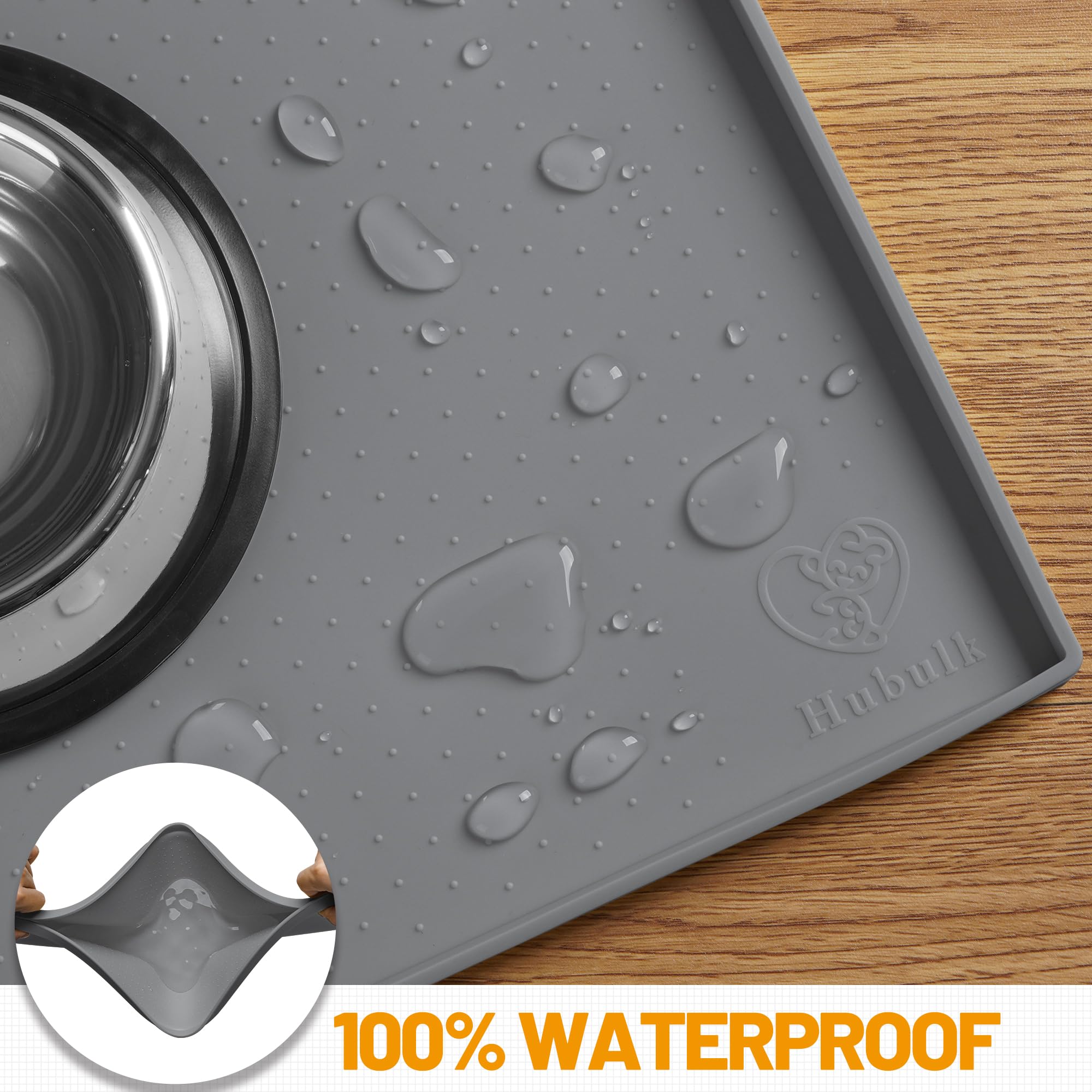 Hubulk dog mat is dishwasher-safe for quick, easy cleanup.