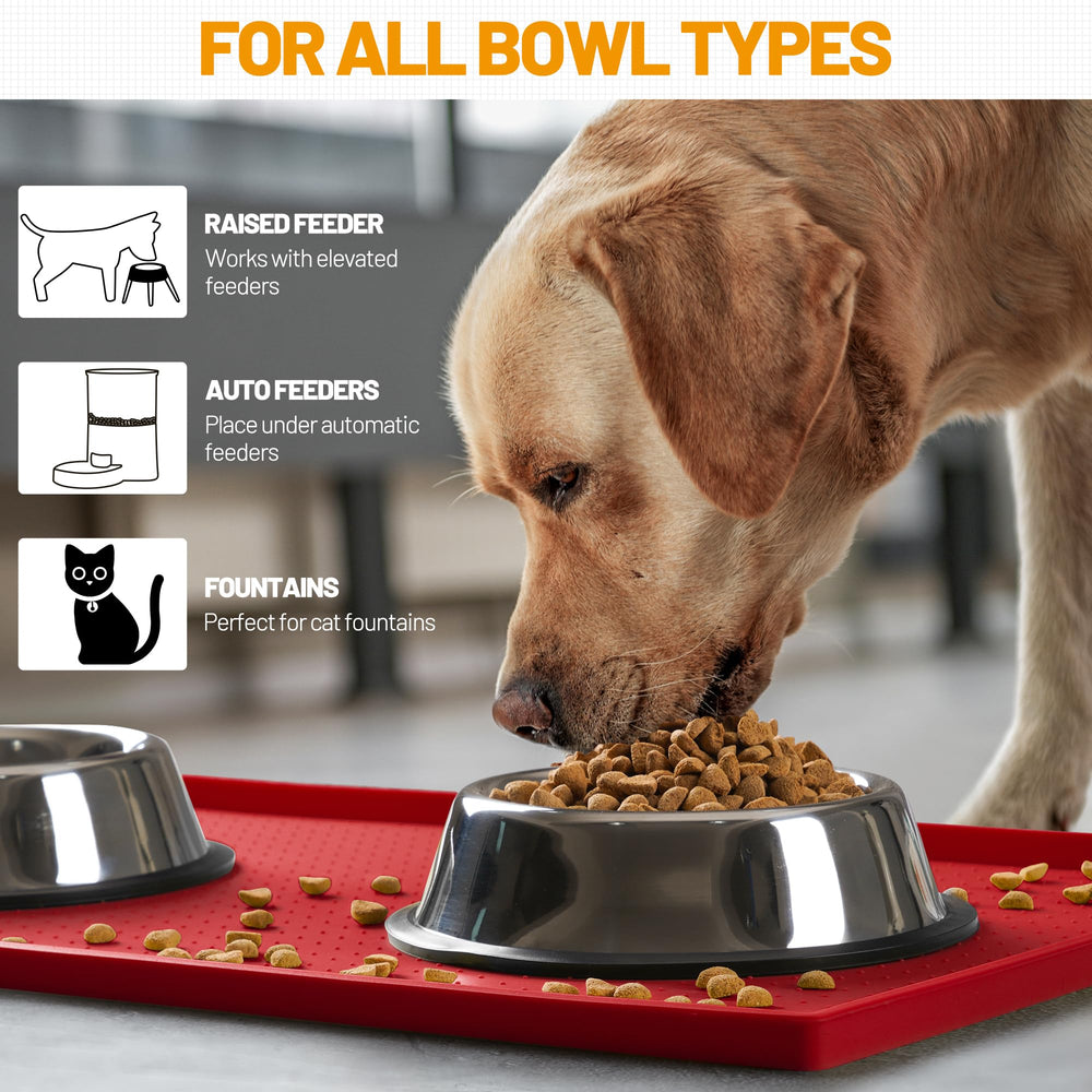 Hubulk dog feeding mat spill protection for floors and furniture