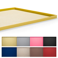 Hubulk dog feeding mat yellow top view showing spill containment benefits