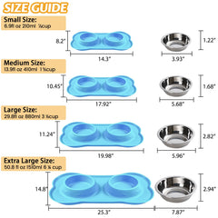 Hubulk double bowls suitable for small to large pets
