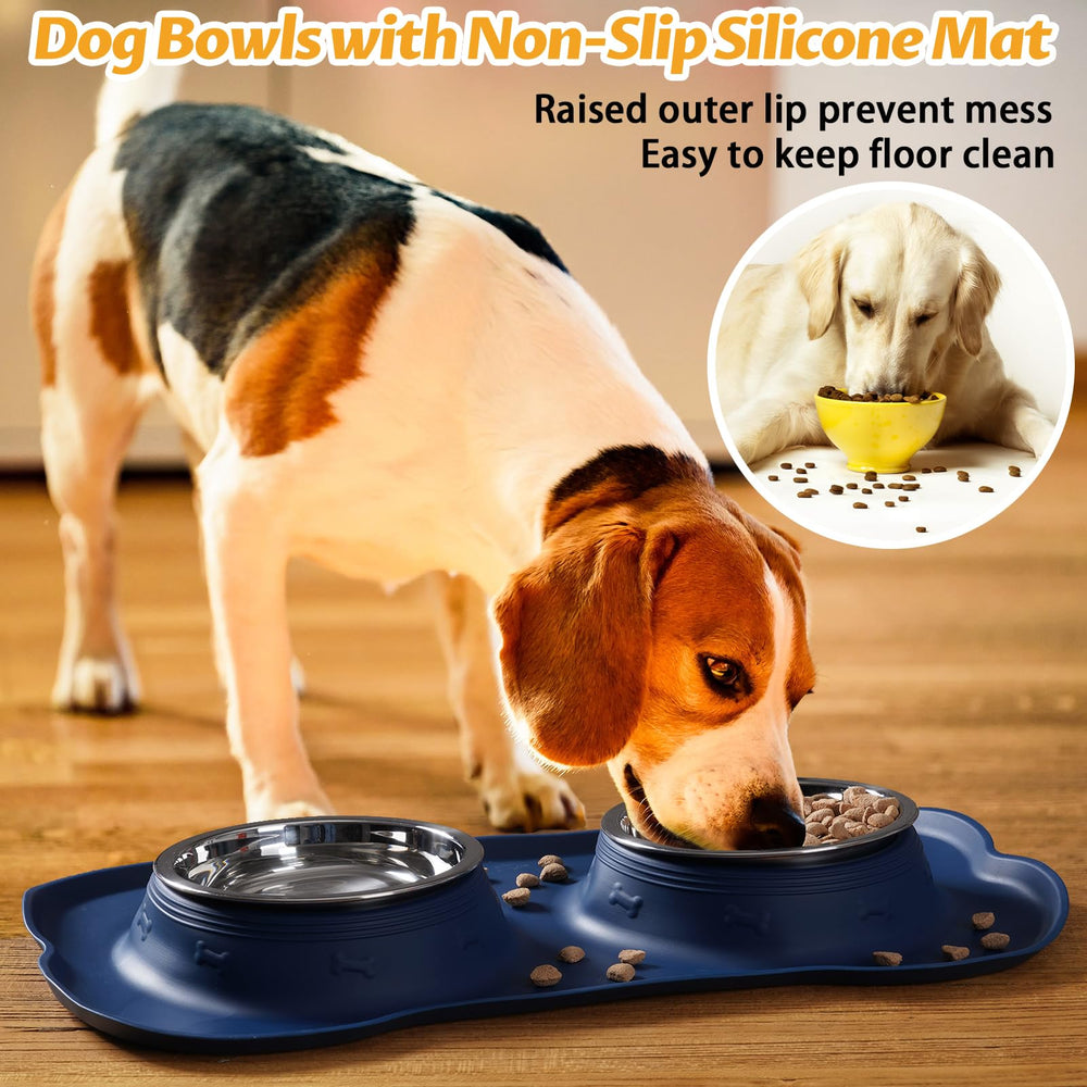 Hubulk dual bowls for pets support simultaneous feeding.