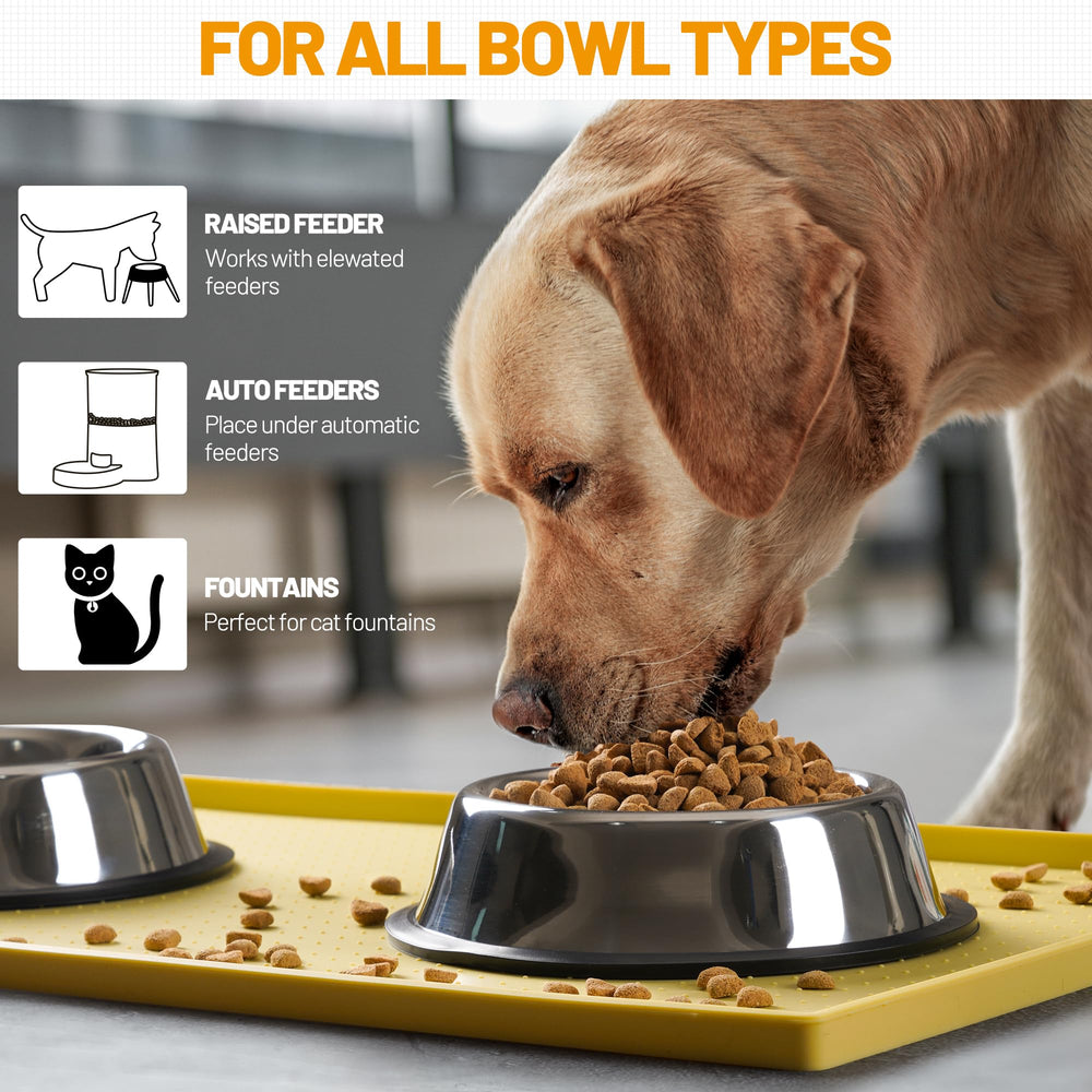 Hubulk easy-clean waterproof dog mat can be wiped or dishwasher-cleaned