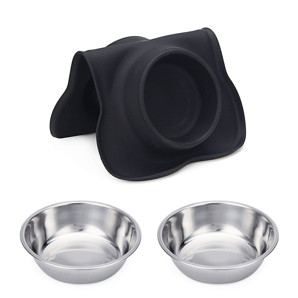 Hubulk large-capacity dog bowls for big dogs or multi-pet households.