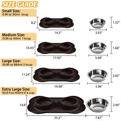 Hubulk non-slip mat keeps bowls steady during pet meals.