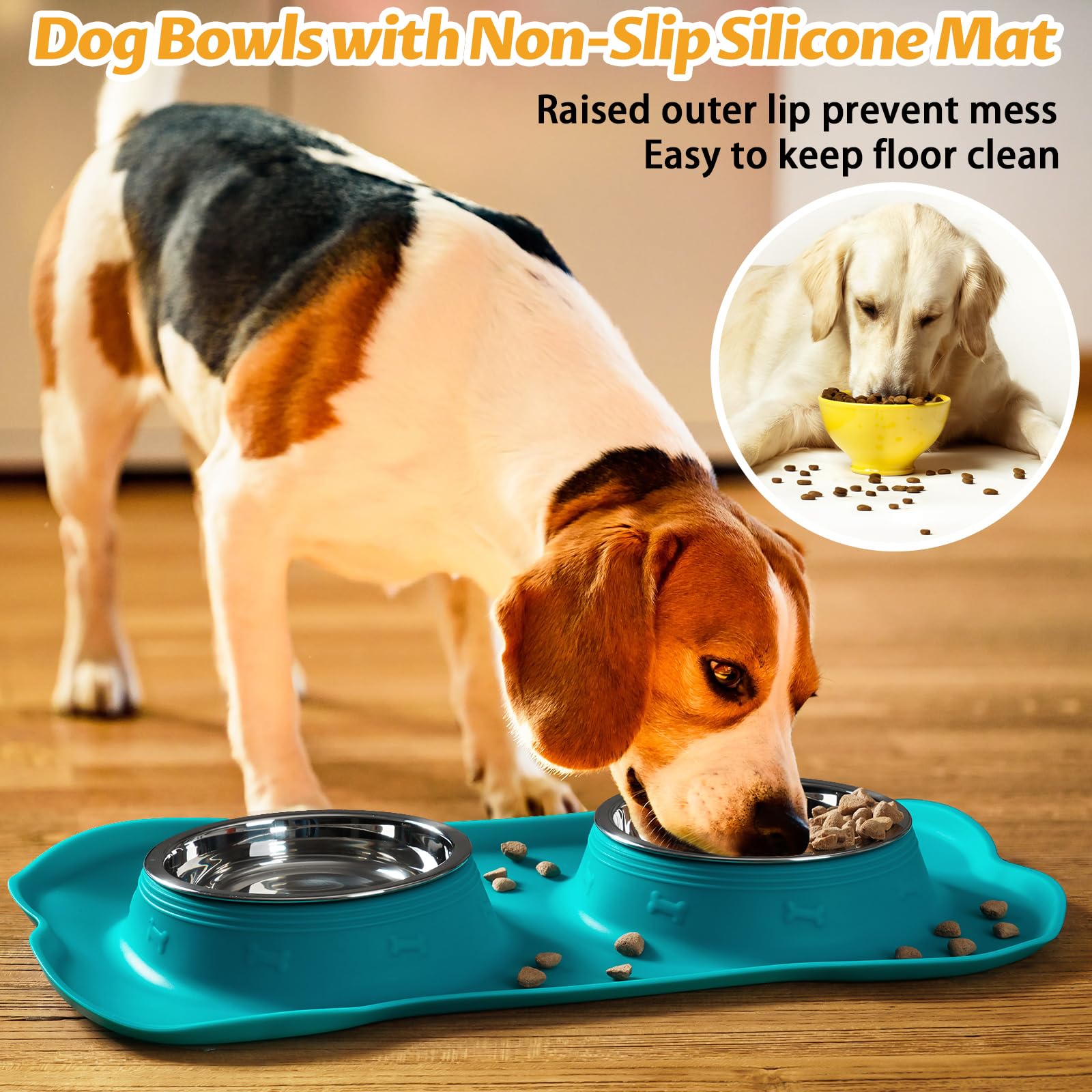 Hubulk pet food scoop included with quick meal prep.