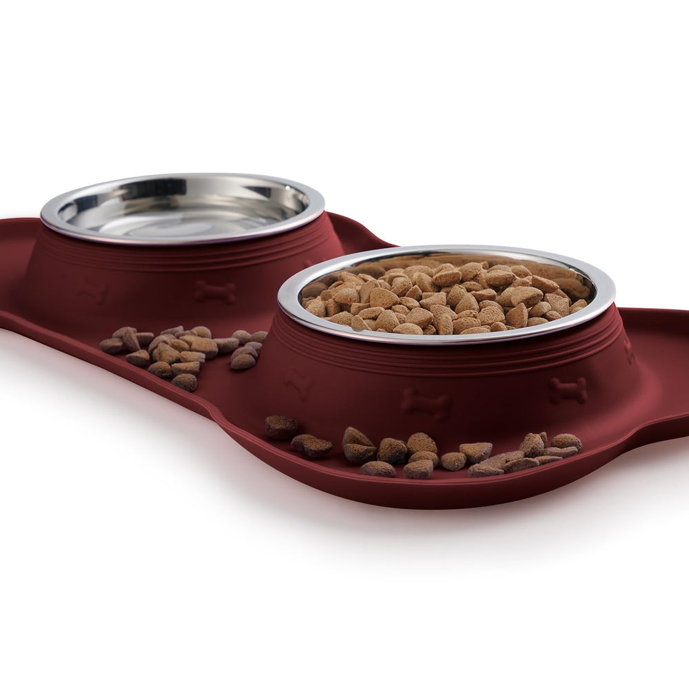 Hubulk pet food scoop included for convenient portioning during meals.