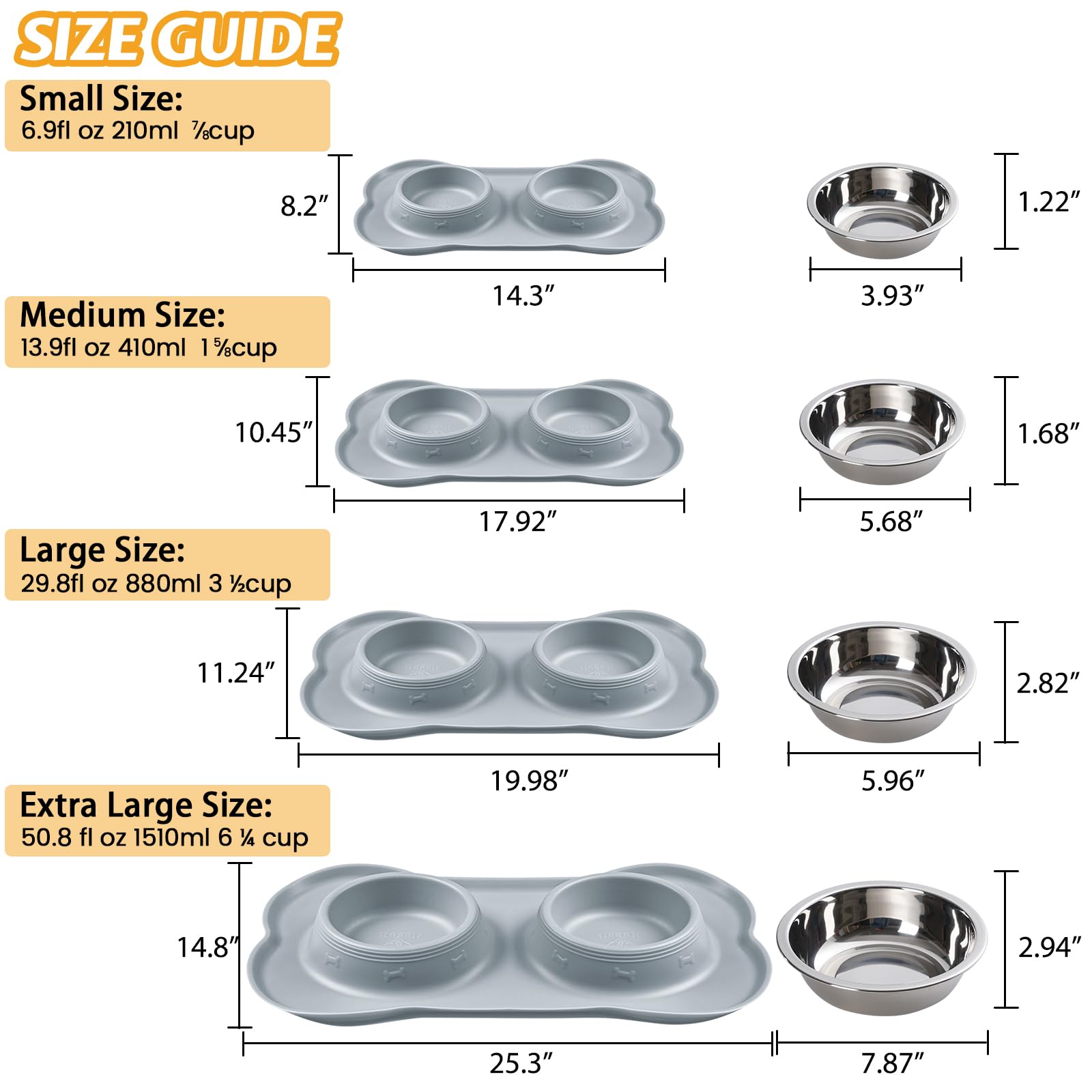 Hubulk pet food scoop included for quick portioning.