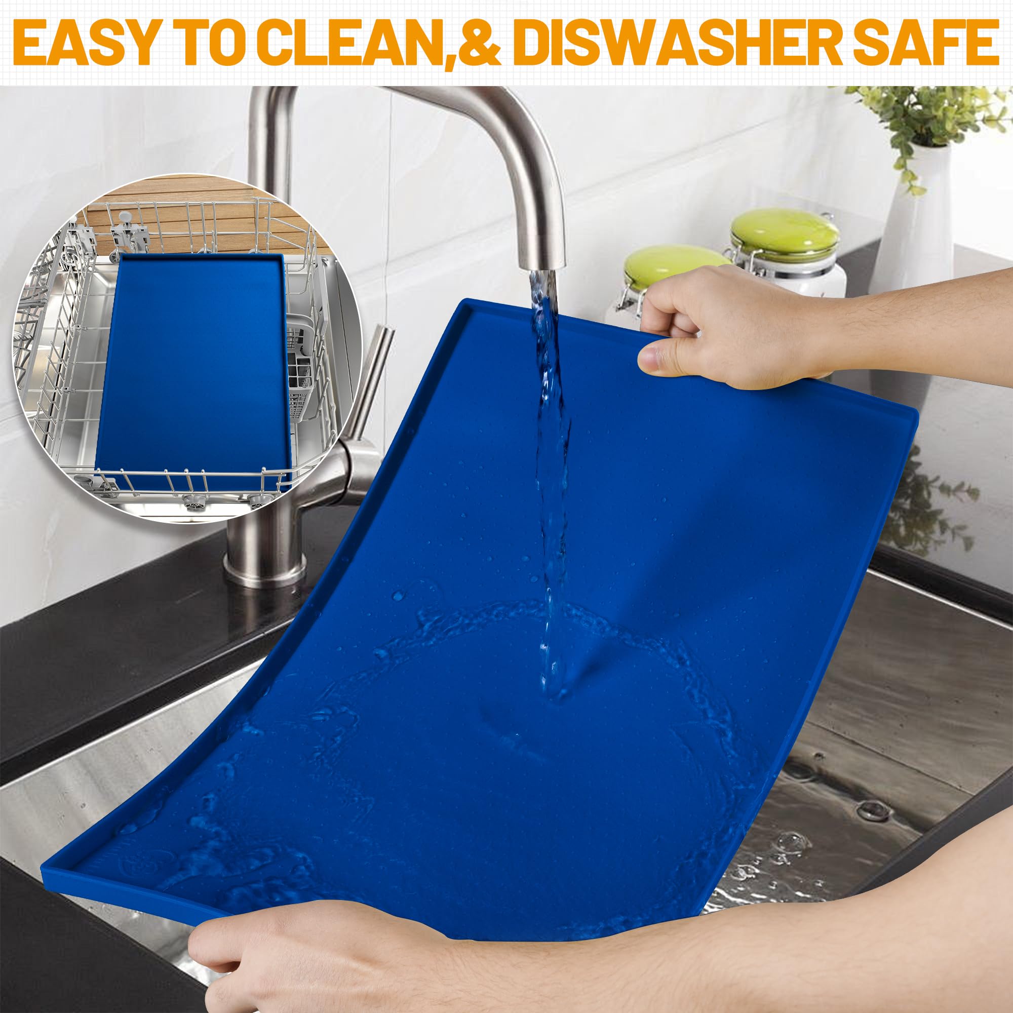 Hubulk under-bowls mat suitable for fountains and litter boxes to reduce mess