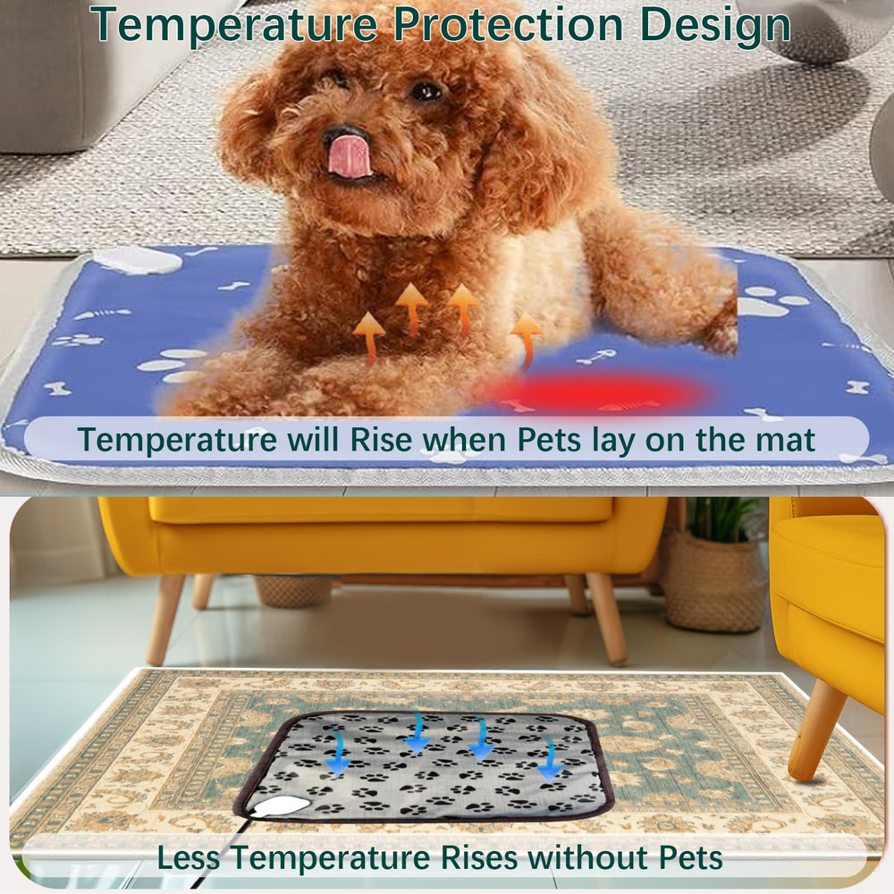HUENLYEL soft heating pad in a cozy home setting helps senior pets