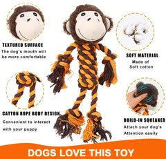 HUGEME elephant corduroy dog toy features cotton fill and soft surface for gentle chewing.