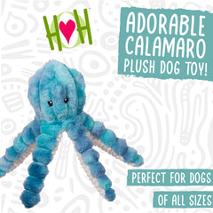 HuggleHounds Calamaro rope-ball head detail for interactive tugging