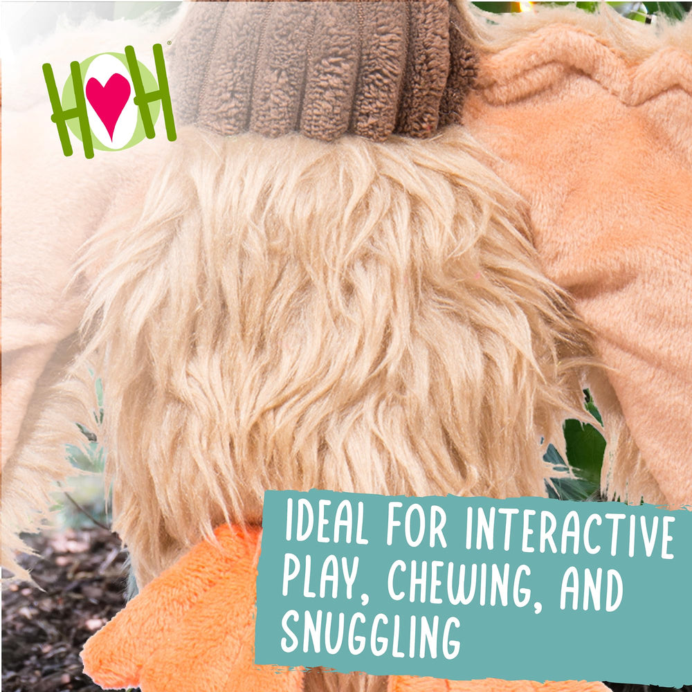 HuggleHounds Drake Duck Crinkle Body adds texture variety for enhanced sniff-and-play sessions