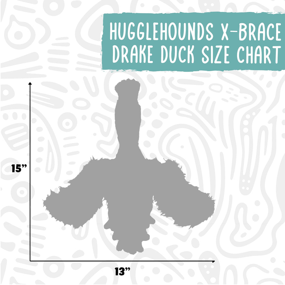 HuggleHounds Drake Duck Large size invites shared play and cuddle-worthy companionship