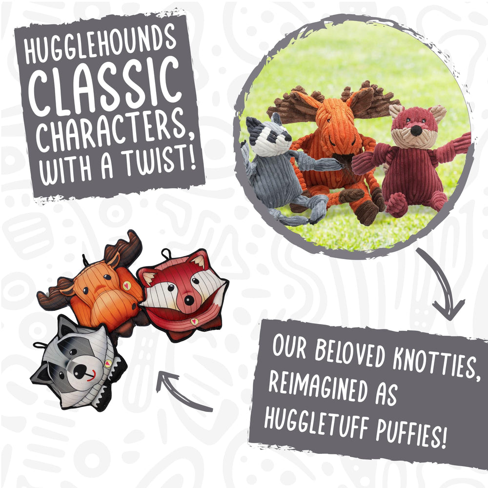 HuggleHounds Puffies squeaker interior sparks playful engagement