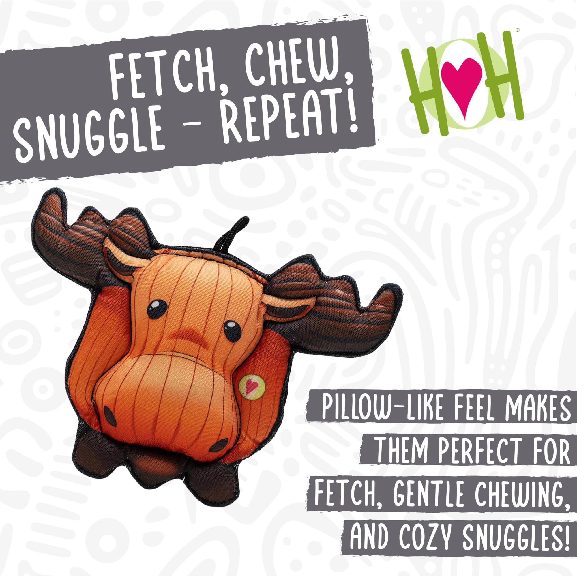 HuggleHounds Puffies close-up reveals soft plush and inviting texture
