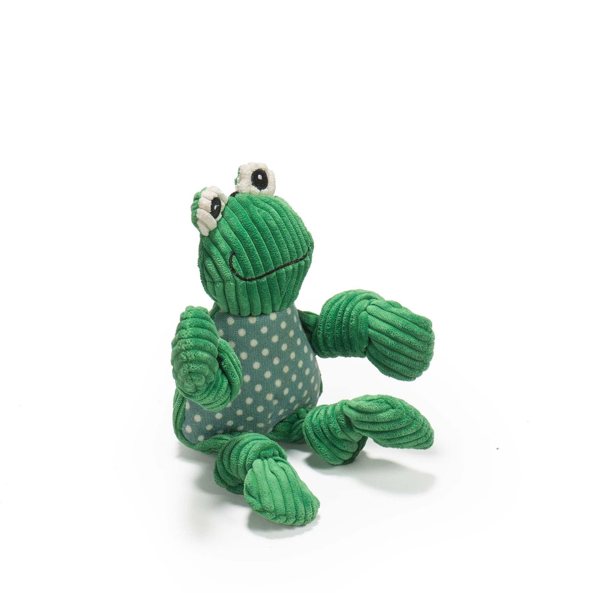 HuggleHounds Fergie Frog Knottie small cover image highlighting plush appeal