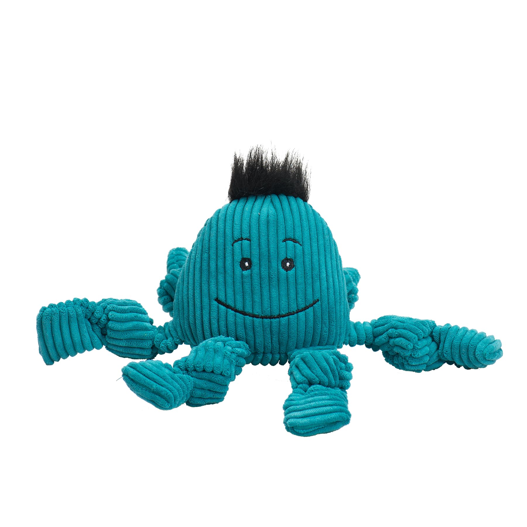 HuggleHounds Knottie Octavie Octopus toy closeup squeaker for interactive play.