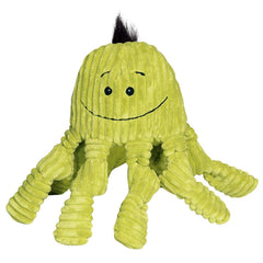 HuggleHounds Knottie Octopus Octavie plush front view shows a durable cuddle buddy for dogs.