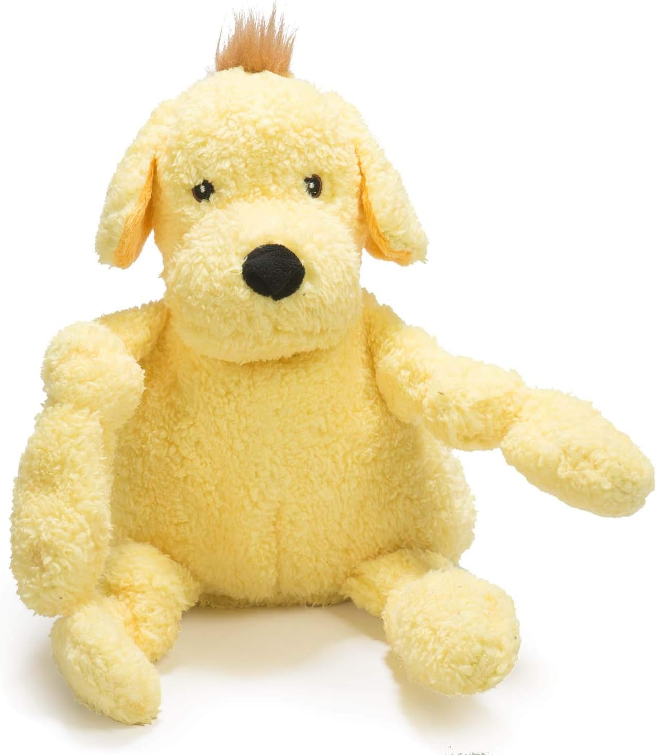 HuggleHounds Roxie HuggleMutt Knottie plush toy front view for durable squeaky play.