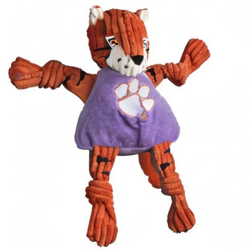 HuggleHounds Knottie tiger toy licensed product for Clemson fans