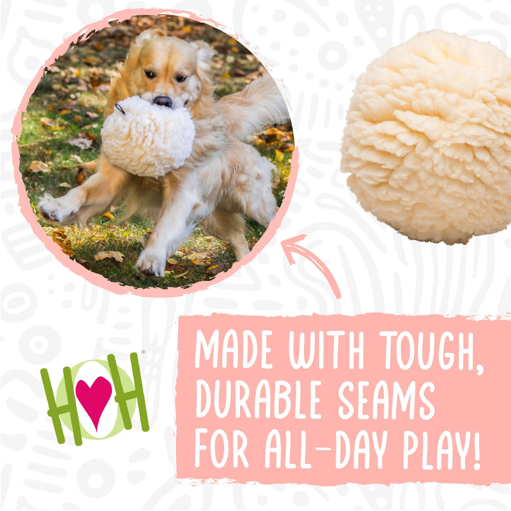 HuggleHounds plush ball is trusted quality for dogs of all sizes.