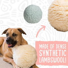 HuggleHounds plush ball is machine washable and quick-drying for hassle-free cleanup.