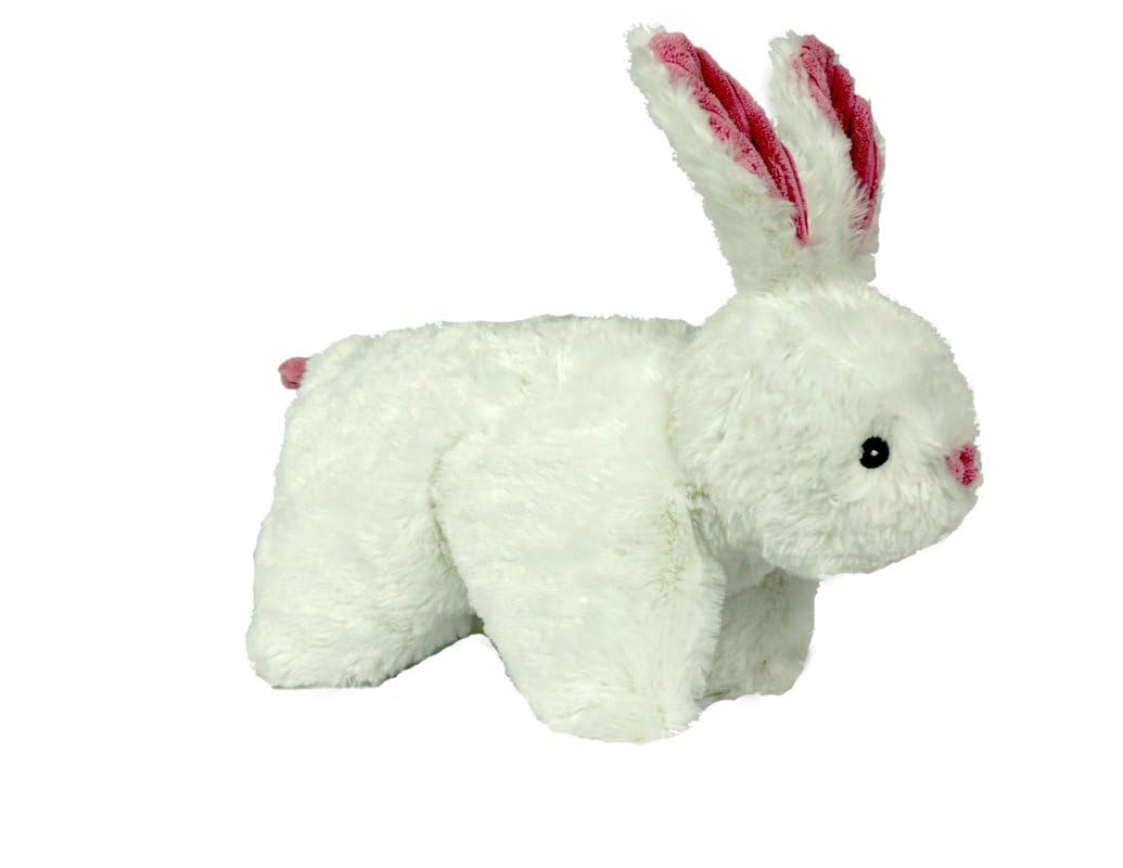 HuggleHounds Squooshie Bunny front view highlights soft plush ideal for cozy cuddling