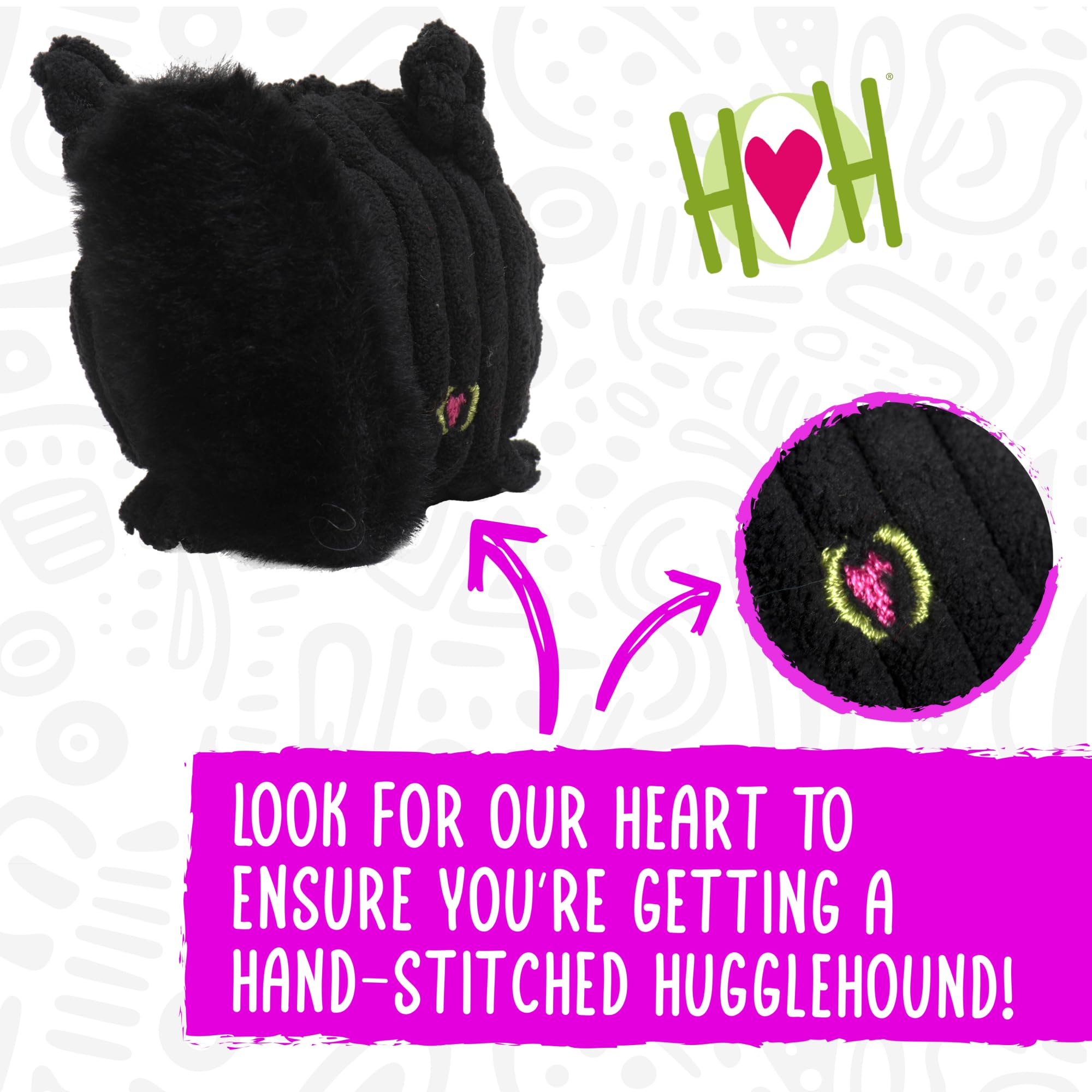 HuggleHounds Wee Huggles plush ball toy chewed by a puppy