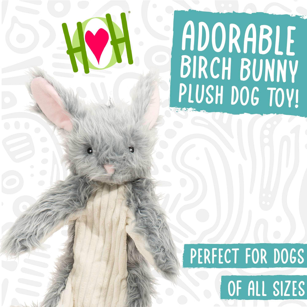 HuggleHounds Birch Bunny crinkle inside shows lively sensory play