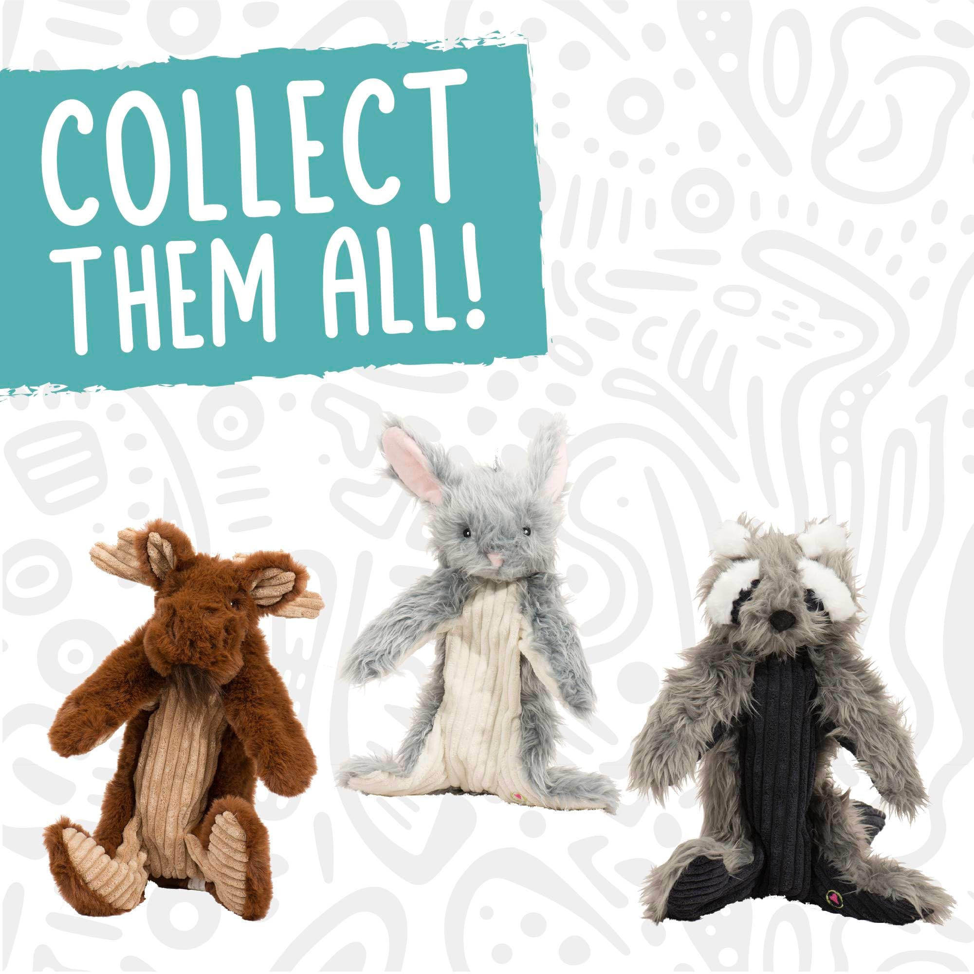 HuggleHounds Birch Bunny durable plush for fetch and snuggle sessions