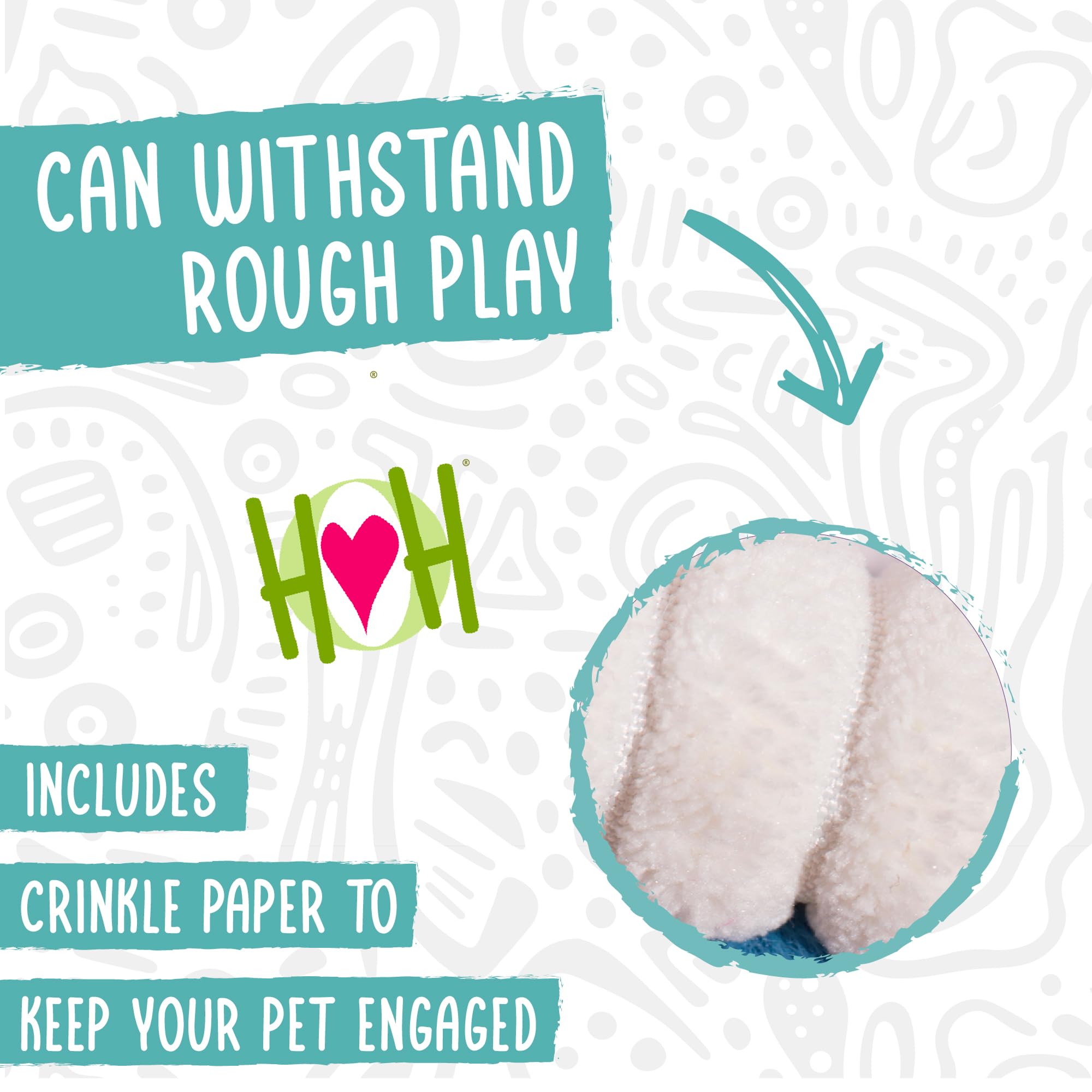 HuggleHounds X-Brace skeleton reinforces durability for big dogs