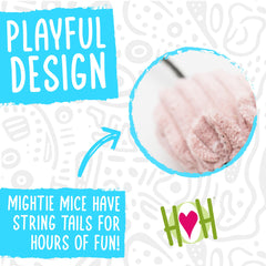 HuggleKats Mightie Mice kitten playtime shows pounce and bat activities