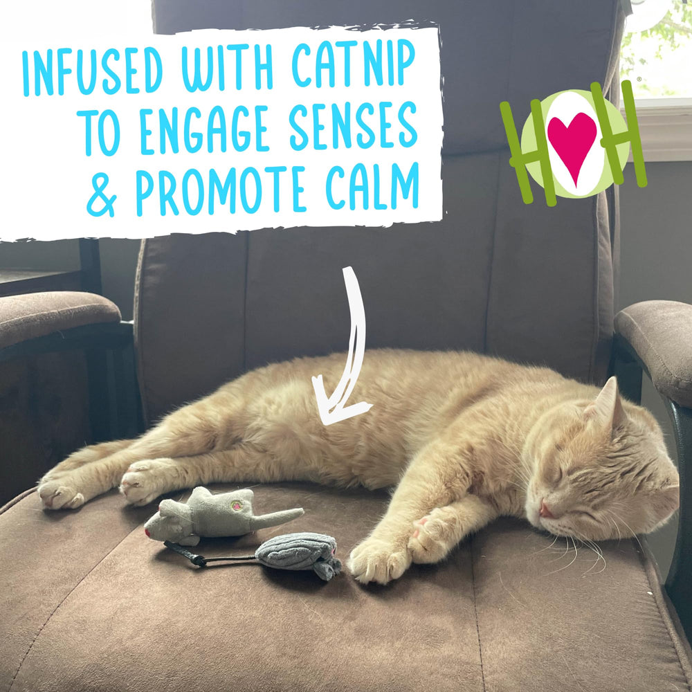 HuggleKats Mightie Mice teething-friendly design withstands chewing