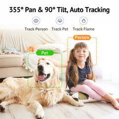 Hugolog 3K 5MP indoor camera night vision highlighting color accuracy after dark.