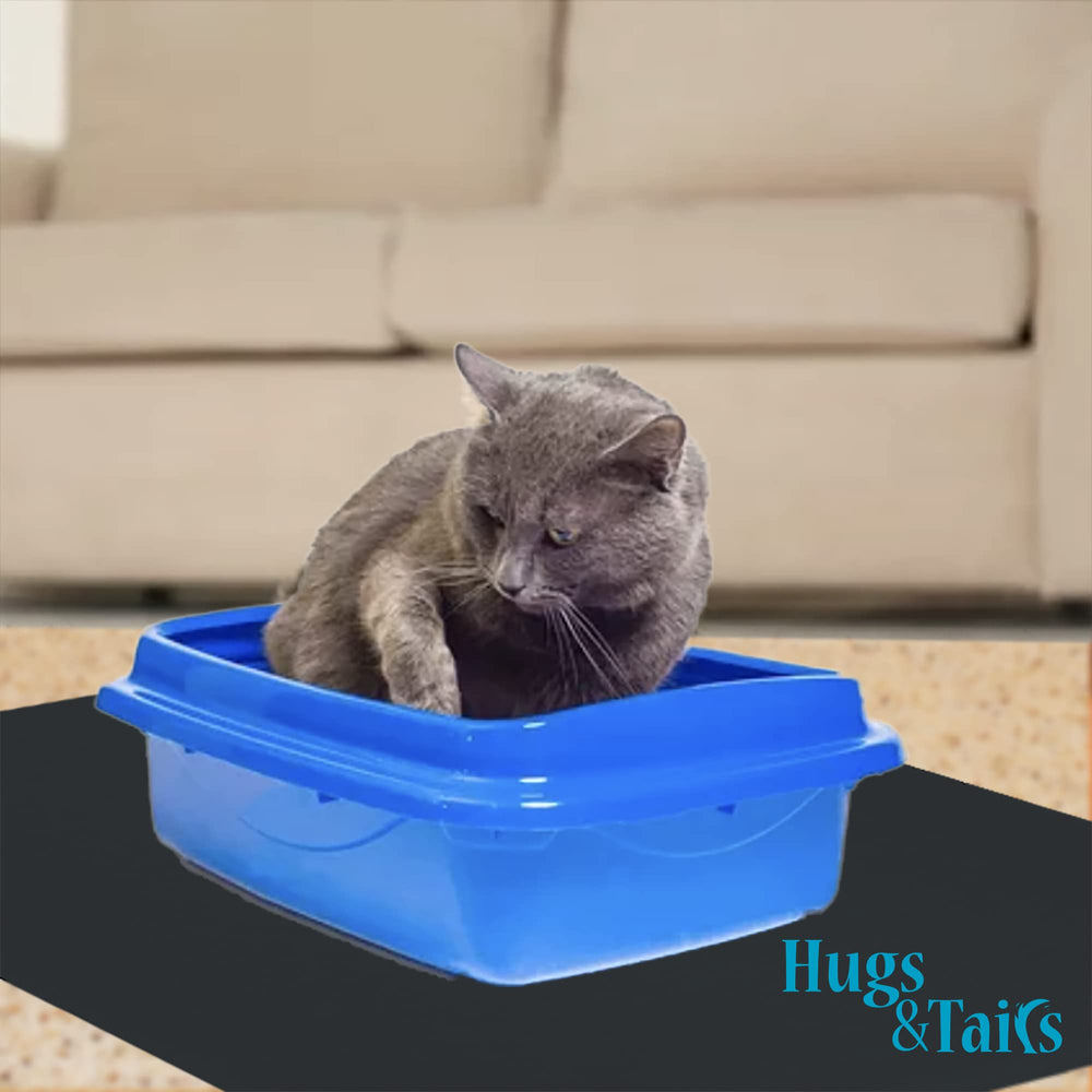 HugsandTails under pet cage mat easy to wipe clean for quick tidyups.