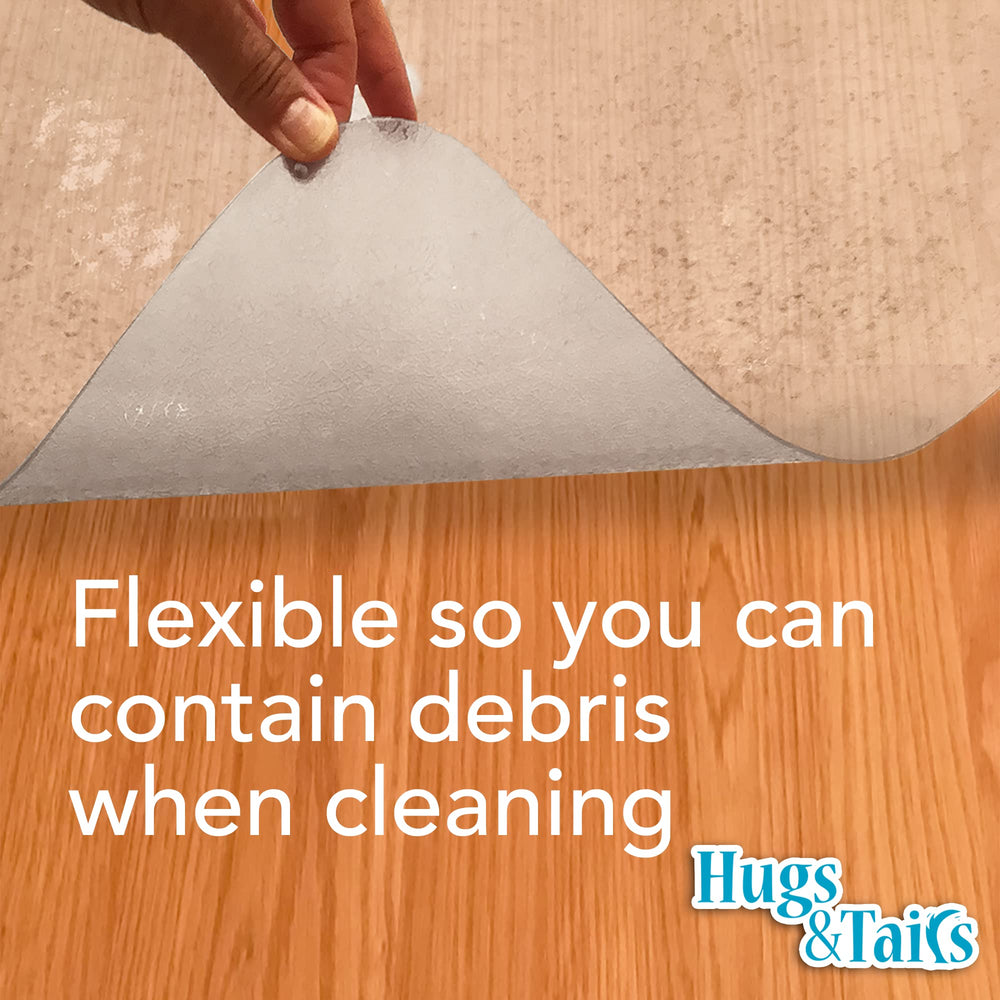 HugsandTails under pet cage mat eco-friendly materials without harmful chemicals.