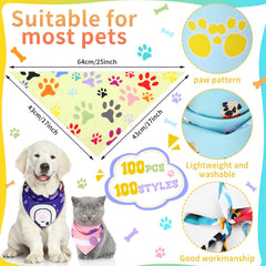 Huhumy colorful dog bandanas showcase festive looks for pets