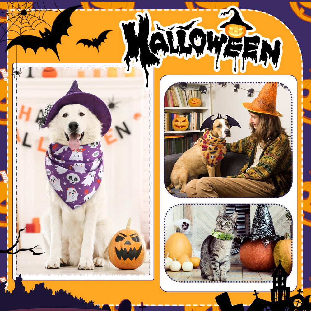 Huhumy Halloween bandanas featuring bat designs for playful costume ideas